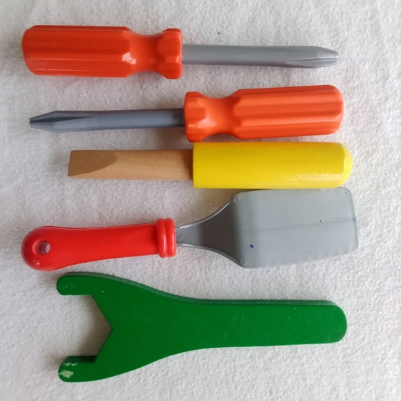 Black and Decker Toy Tools Screw drivers + Melissa and Doug Wrench Screw Driver - Picture 3 of 8